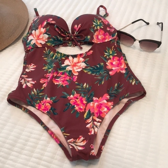 Shade & Shore One Piece Floral Swimsuit - Picture 1 of 12